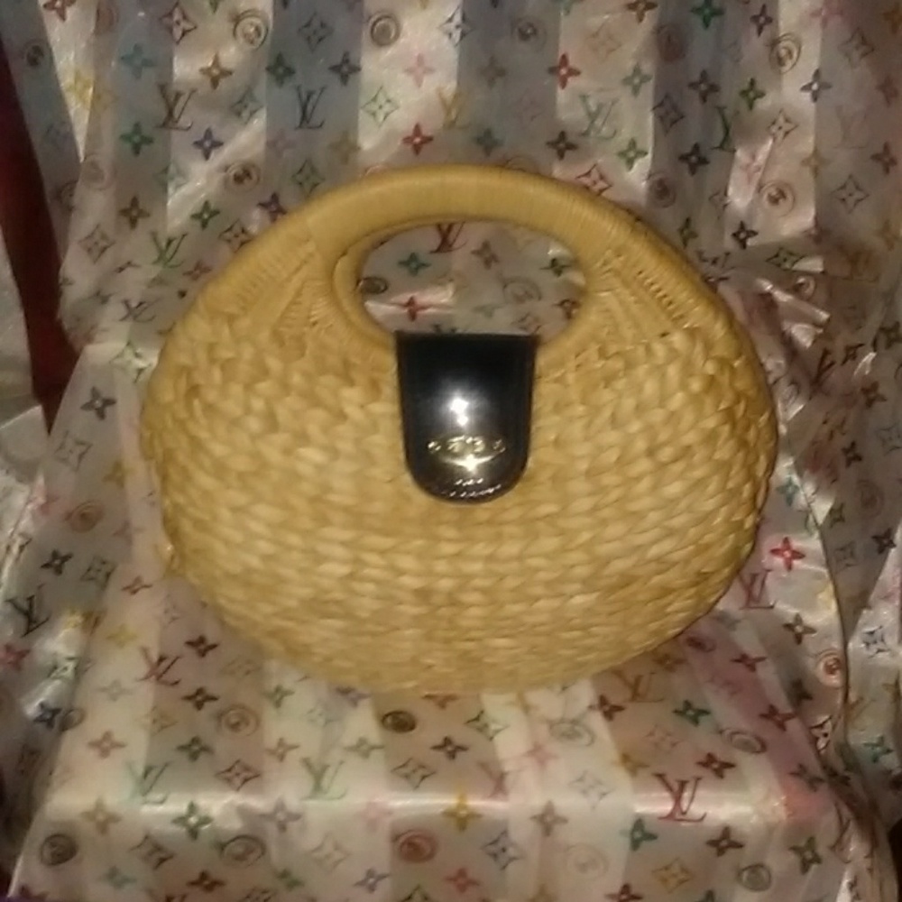 ANN TAYLOR STRAW PURSE